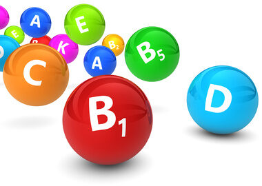Vitamins sign and symbol healthy lifestyle concept 3D illustration.