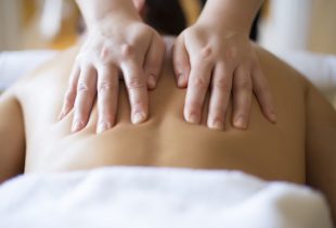 Young man having a massage